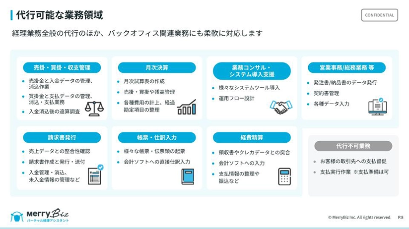 バーチャル経理アシスタントサービス紹介資料 P3